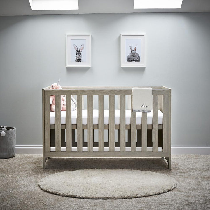 OBABY Cot Beds Obaby Nika Cot Bed - Grey Wash