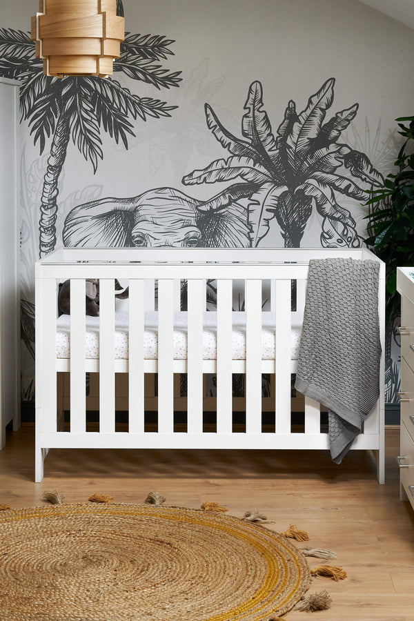 Obaby Cot Beds Obaby Nika Cot Bed - White Wash