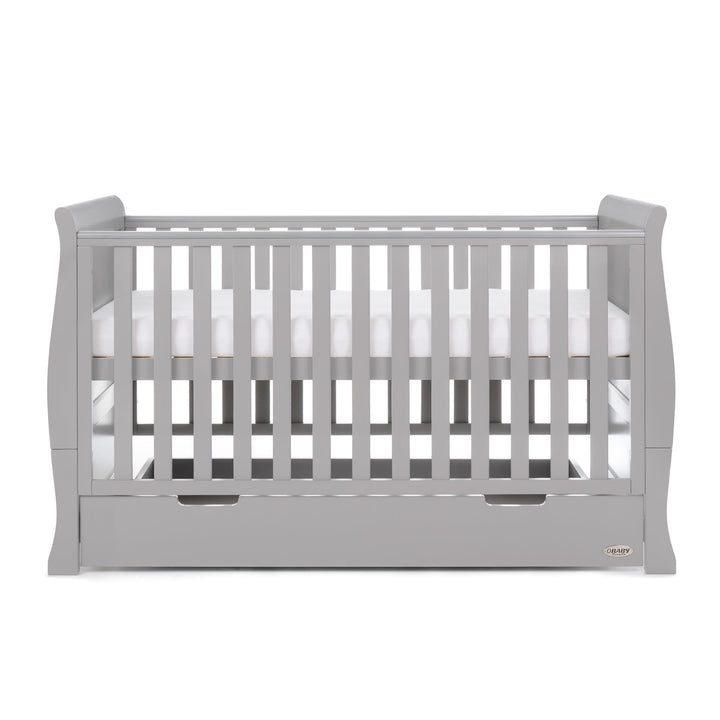 OBABY Cot Beds Obaby Stamford Classic Cot Bed - Warm Grey