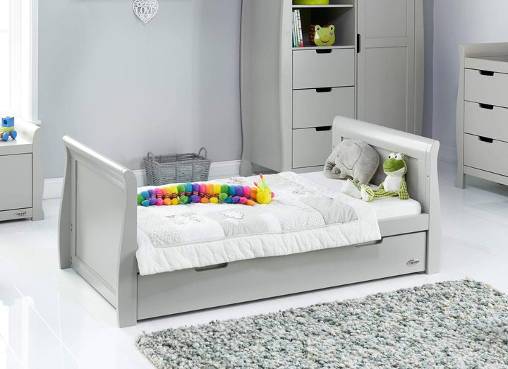 OBABY Cot Beds Obaby Stamford Classic Cot Bed - Warm Grey