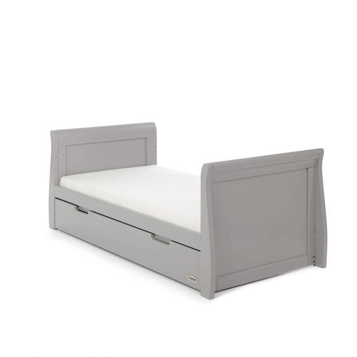 OBABY Cot Beds Obaby Stamford Classic Cot Bed - Warm Grey