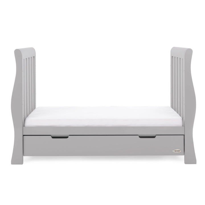 OBABY Cot Beds Obaby Stamford Luxe Cot Bed - Warm Grey