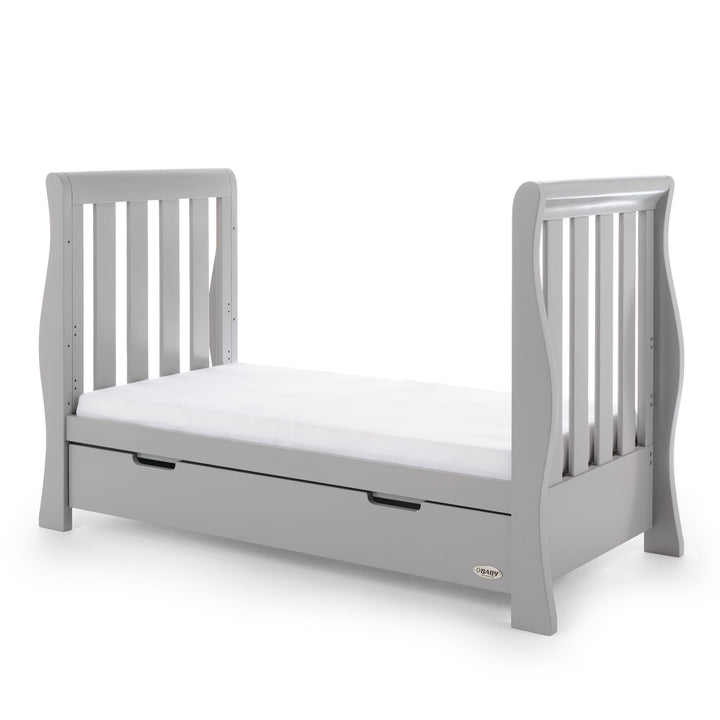 OBABY Cot Beds Obaby Stamford Luxe Cot Bed - Warm Grey