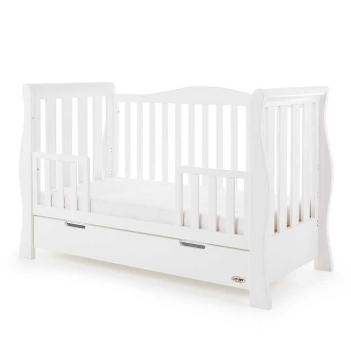 OBABY Cot Beds Obaby Stamford Luxe Cot Bed - White