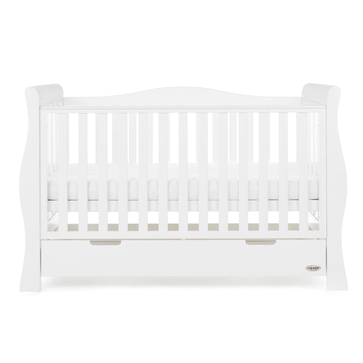 OBABY Cot Beds Obaby Stamford Luxe Cot Bed - White