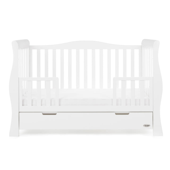 OBABY Cot Beds Obaby Stamford Luxe Cot Bed - White