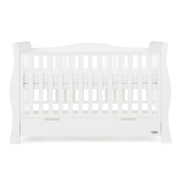 OBABY Cot Beds Obaby Stamford Luxe Cot Bed - White