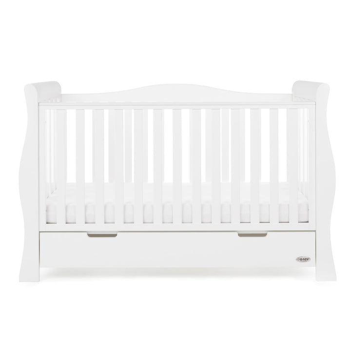 OBABY Cot Beds Obaby Stamford Luxe Cot Bed - White