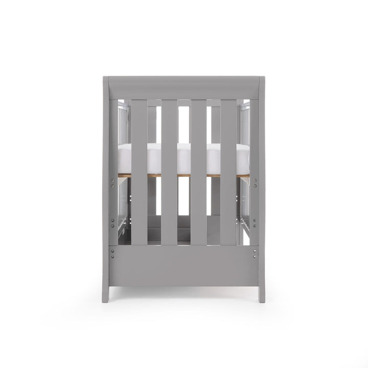 OBABY Cot Beds Obaby Stamford Mini Cot Bed - Warm Grey