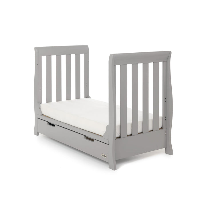 OBABY Cot Beds Obaby Stamford Mini Cot Bed - Warm Grey