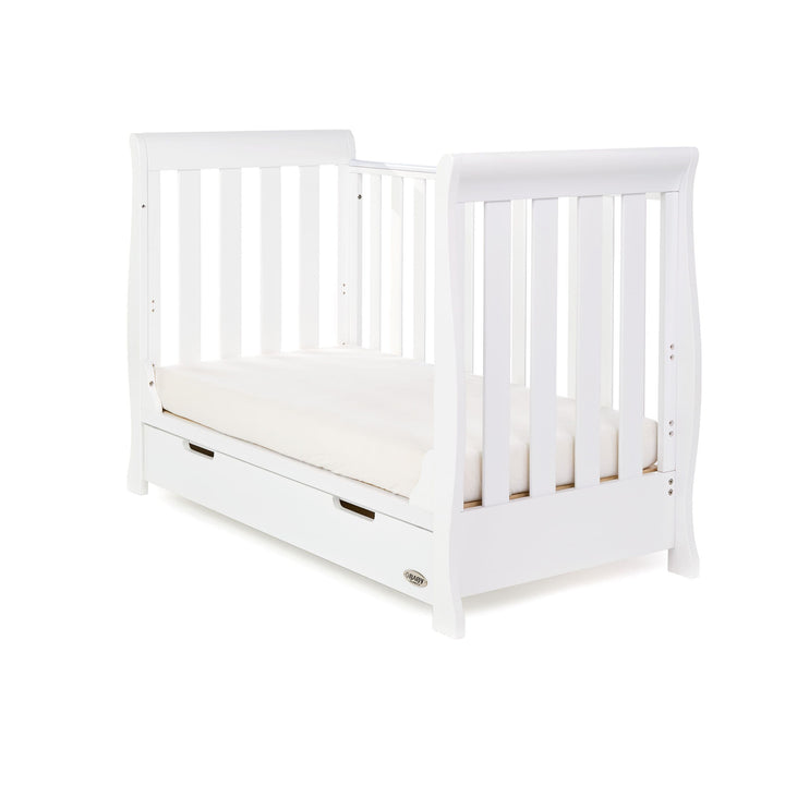 OBABY Cot Beds Obaby Stamford Mini Cot Bed - White