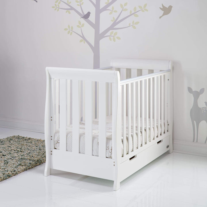 OBABY Cot Beds Obaby Stamford Mini Cot Bed - White