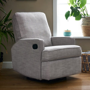 Obaby Glider Chairs Obaby Madison Swivel Glider Recliner Chair - Pebble