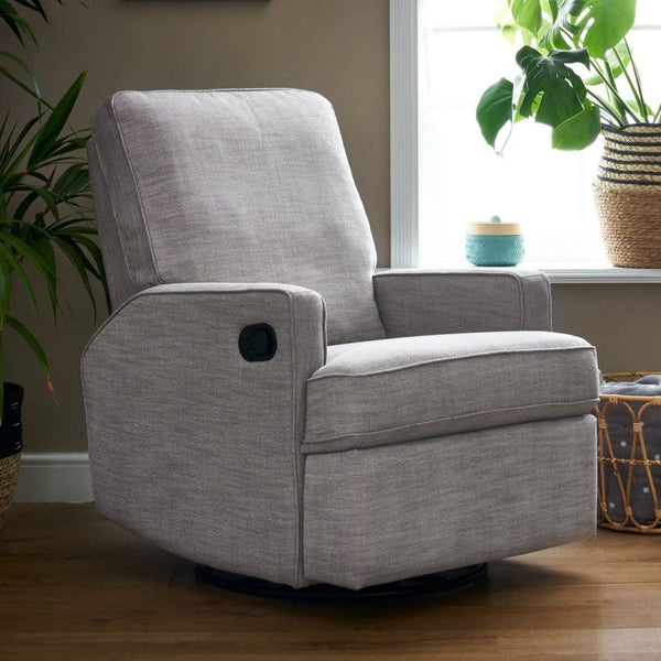 Obaby Glider Chairs Obaby Madison Swivel Glider Recliner Chair - Pebble