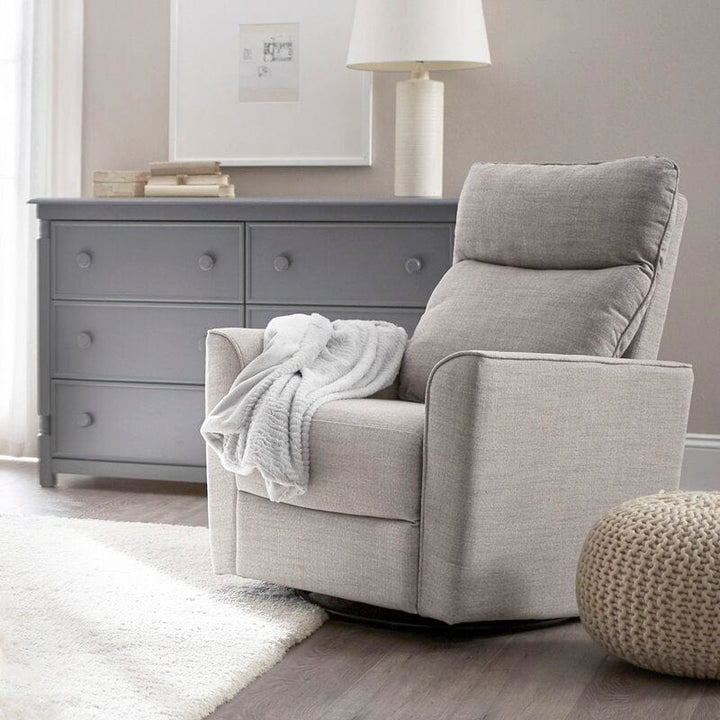 Obaby Glider Chairs OBaby Savannah Swivel Glider Recliner Chair - Pebble