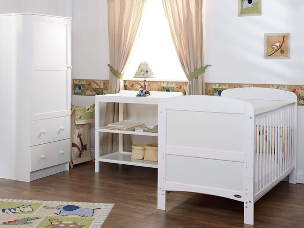 Obaby Nursery Furniture Obaby Grace 3 Piece Room Set White