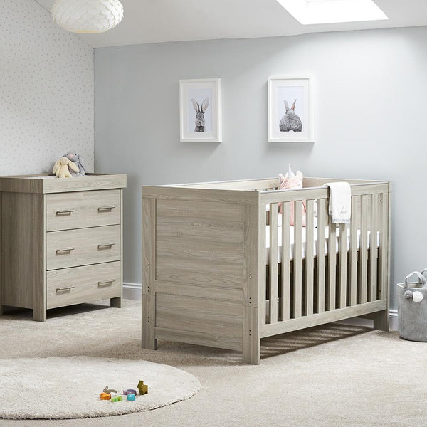 OBABY Nursery Furniture Obaby Nika 2 Piece Room Set - Grey Wash