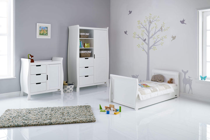 OBABY Nursery Furniture Obaby Stamford Classic 3 Piece Room Set - White