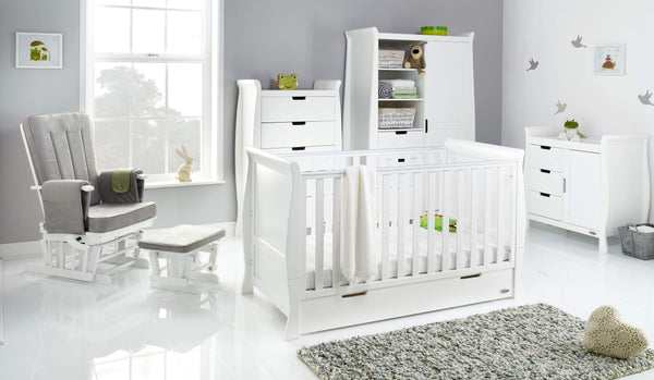 Obaby Nursery Furniture Obaby Stamford Classic 5 Piece Room Set White