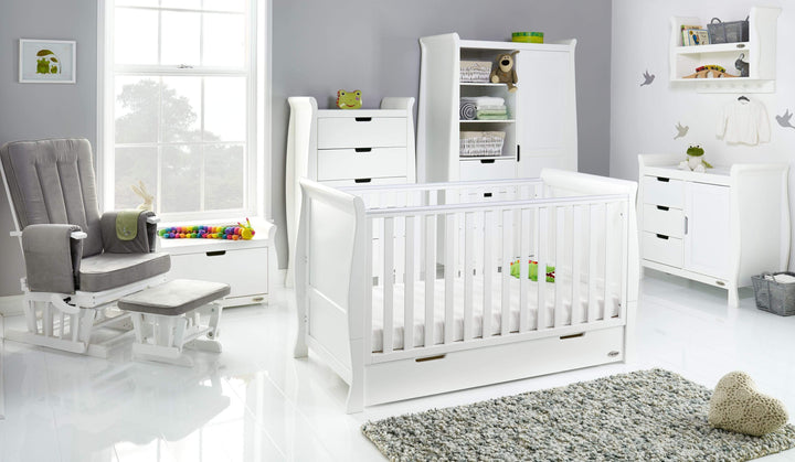 Obaby Nursery Furniture Obaby Stamford Classic 7 Piece Room Set White