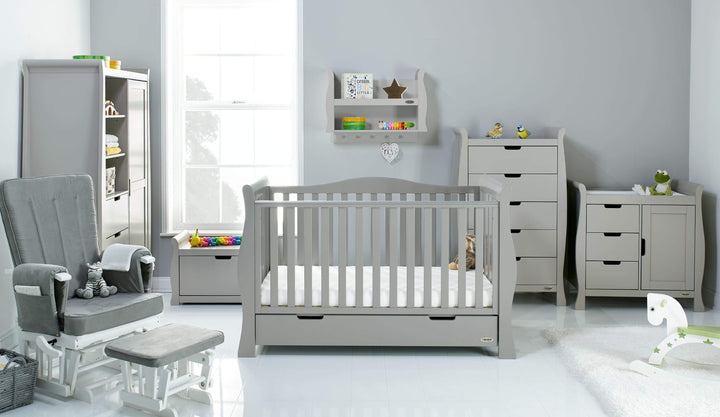 Obaby Nursery Furniture Obaby Stamford Luxe 7 Piece Room Set Warm Grey