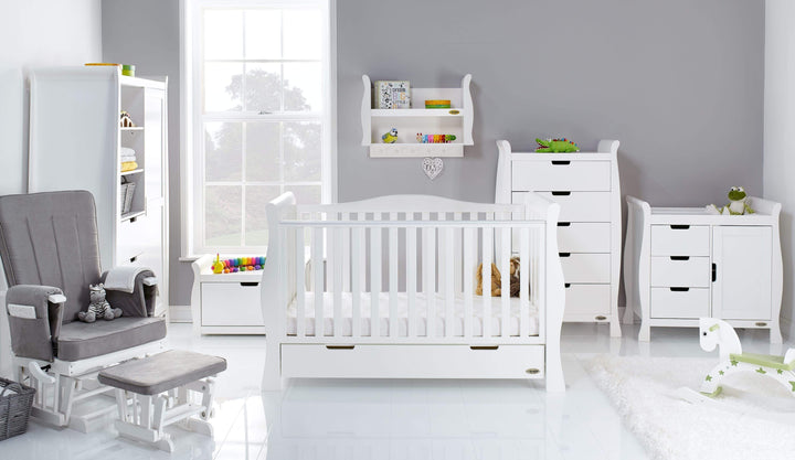 Obaby Nursery Furniture Obaby Stamford Luxe 7 Piece Room Set White