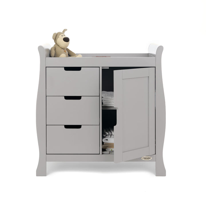 OBABY Nursery Furniture Obaby Stamford Mini 2 Piece Room Set - Warm Grey