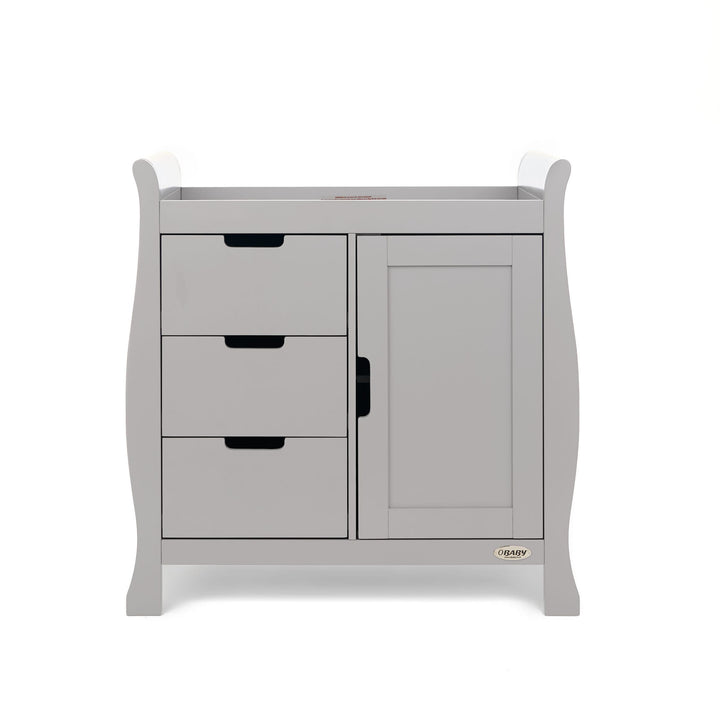 OBABY Nursery Furniture Obaby Stamford Mini 2 Piece Room Set - Warm Grey