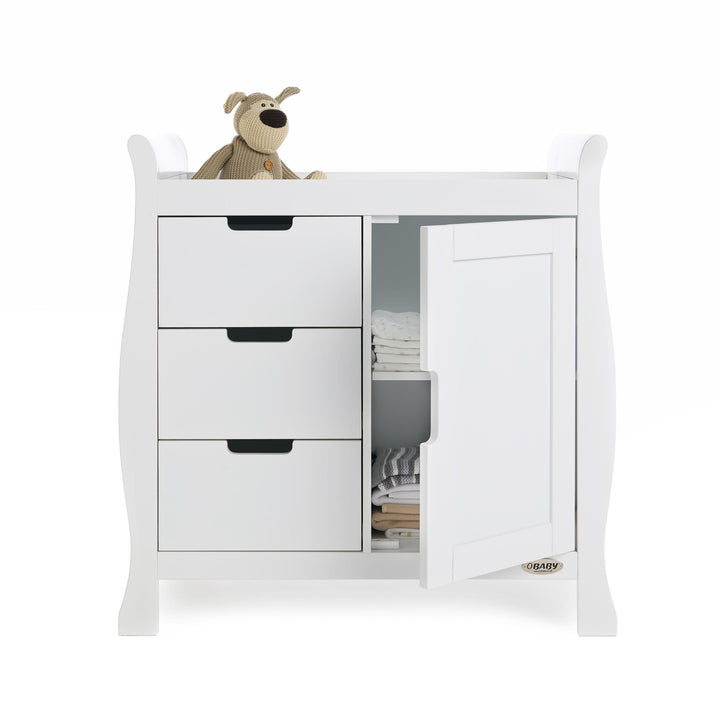 OBABY Nursery Furniture Obaby Stamford Mini 3 Piece Room Set - White