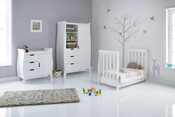 OBABY Nursery Furniture Obaby Stamford Mini 3 Piece Room Set - White