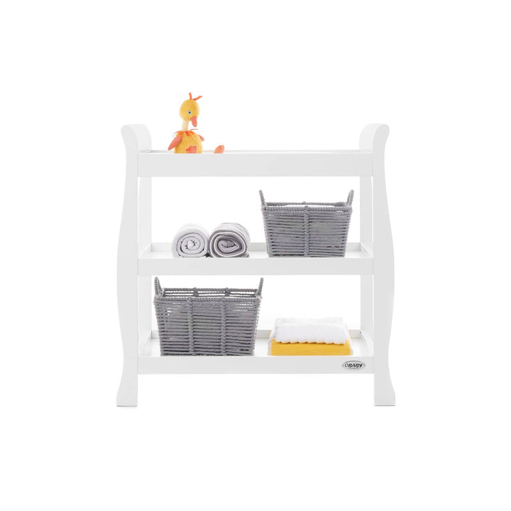 OBABY Nursery Furniture Obaby Stamford Space Saver 3 Piece Room Set - White