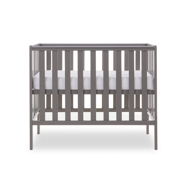 OBABY Space Saver Cots Obaby Bantam Space Saver Cot & Foam Mattress - Taupe Grey