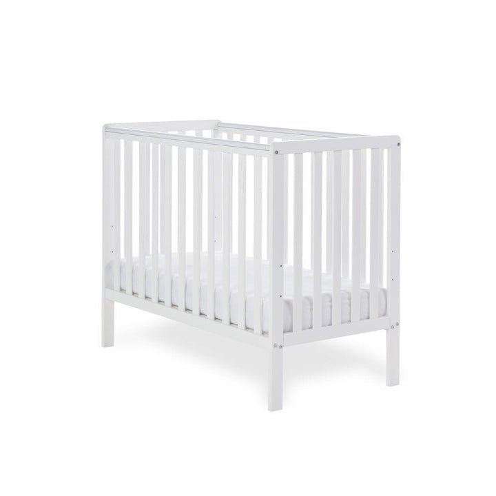 Obaby Space Saver Cots Obaby Bantam Space Saver Cot White