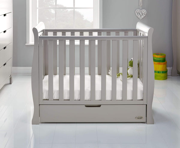 OBABY Space Saver Cots Obaby Stamford Space Saver Cot - Warm Grey