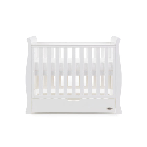 OBABY Space Saver Cots Obaby Stamford Space Saver Cot - White
