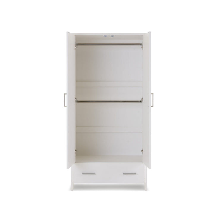 Obaby Wardrobes Obaby Nika Double Wardrobe - White Wash