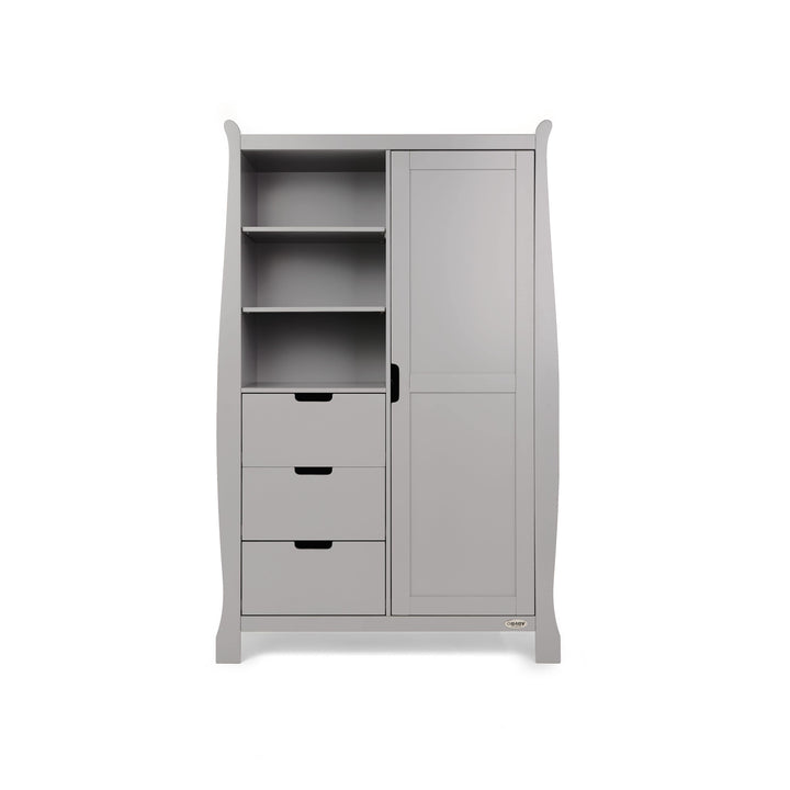 OBABY Wardrobes Obaby Stamford Double Wardrobe - Warm Grey