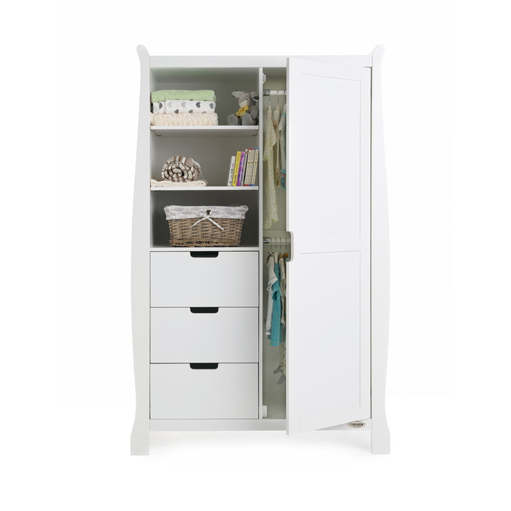 OBABY Wardrobes Obaby Stamford Double Wardrobe - White