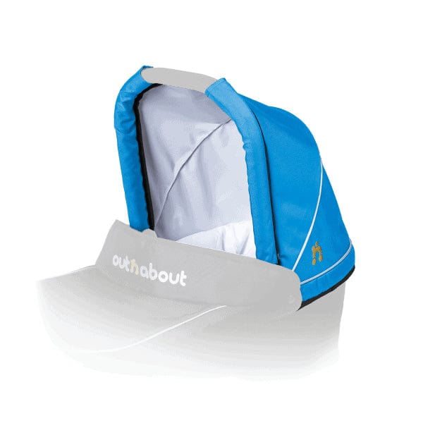 Out n About Pushchair Accessories Out n About Double Carrycot Hood Fabric - Lagoon Blue
