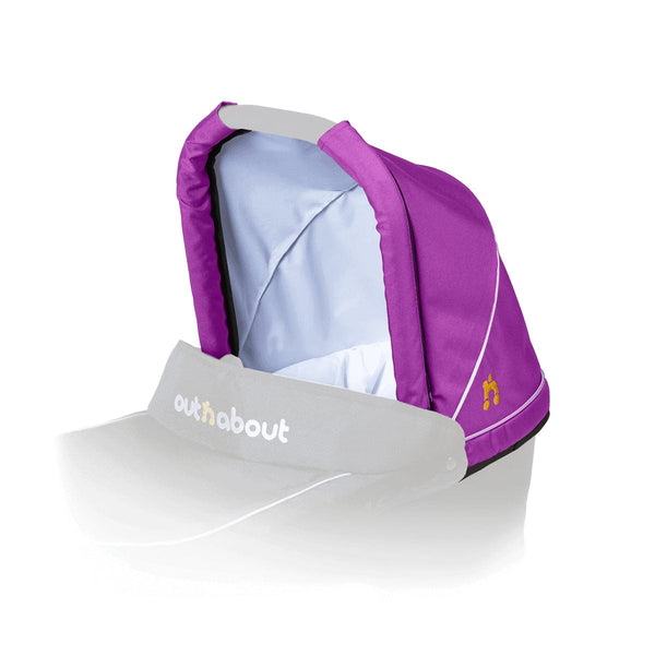 Out n About Pushchair Accessories Out n About Double Carrycot Hood Fabric - Purple Punch