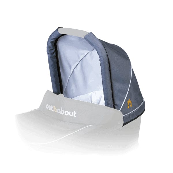 Out n About Pushchair Accessories Out n About Double Carrycot Hood Fabric - Steel Grey