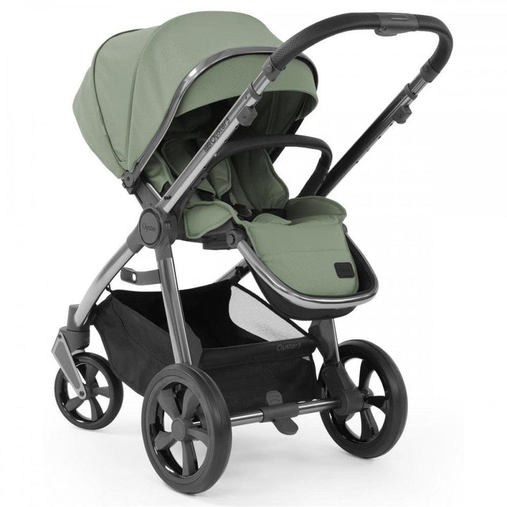 Oyster Prams & Pushchairs Oyster 3 Luxury CabrioFix i-Size Bundle (7pc Set) - Gun Metal / Spearmint