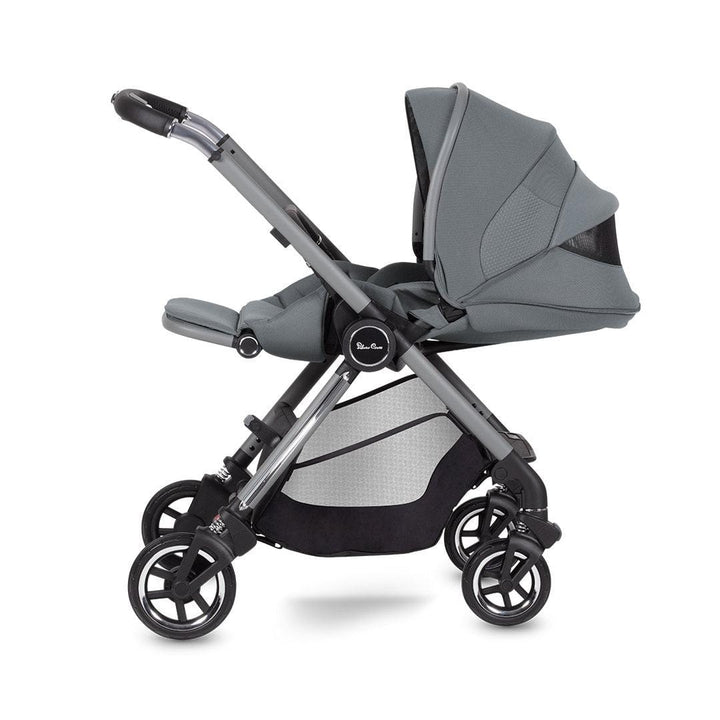 Silver Cross Pushchairs Silver Cross Dune Pushchair with First Bed Folding Carrycot - Glacier