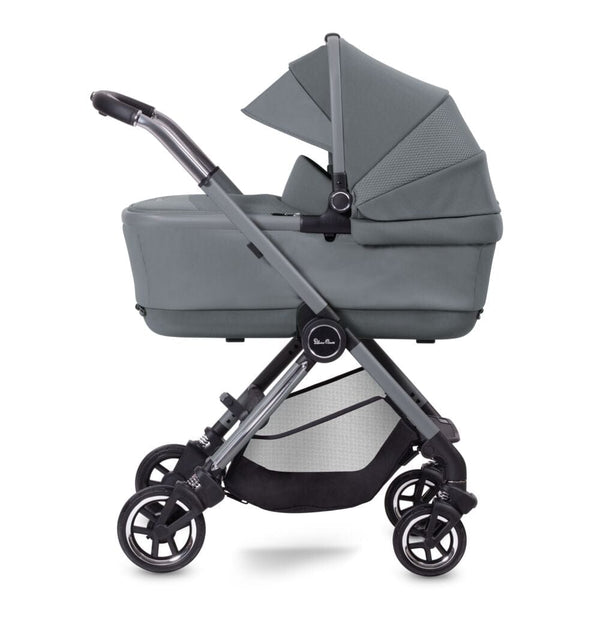 Silver Cross Pushchairs Silver Cross Dune Pushchair with First Bed Folding Carrycot - Glacier