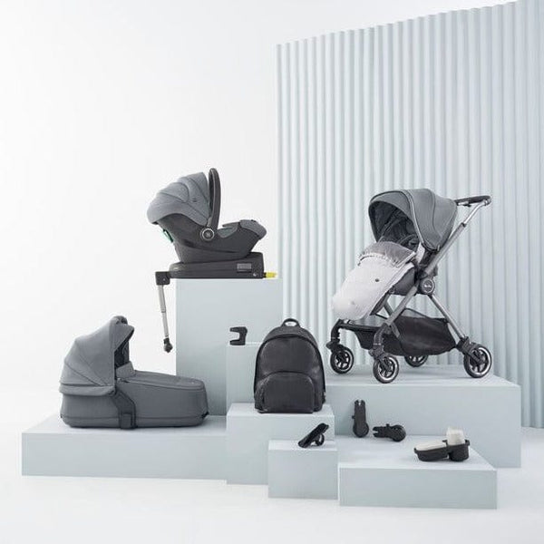 Silver Cross Travel Systems Silver Cross Dune with Compact Folding Carrycot and Ultimate Pack - Glacier