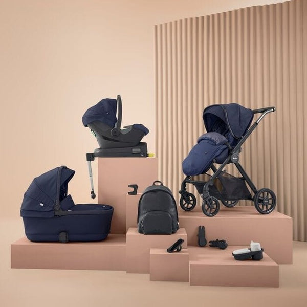Silver Cross Travel Systems Silver Cross Reef with First Bed Folding Carrycot and Ultimate Pack - Neptune