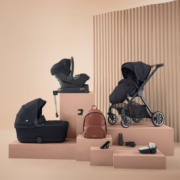 Silver Cross Travel Systems Silver Cross Reef with First Bed Folding Carrycot and Ultimate Pack - Orbit