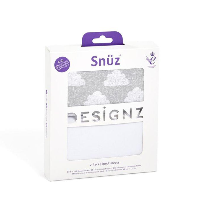 Snuz Bedding Snuz Crib 2 Pack Fitted Sheets - Cloud Nine