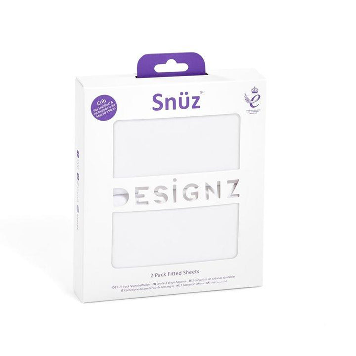 Snuz Bedding Snuz Crib 2 Pack Fitted Sheets - White