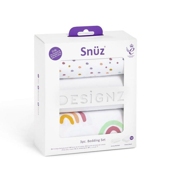 Snuz Bedding Snuz Crib 3pc Bedding Set – Colour Rainbow